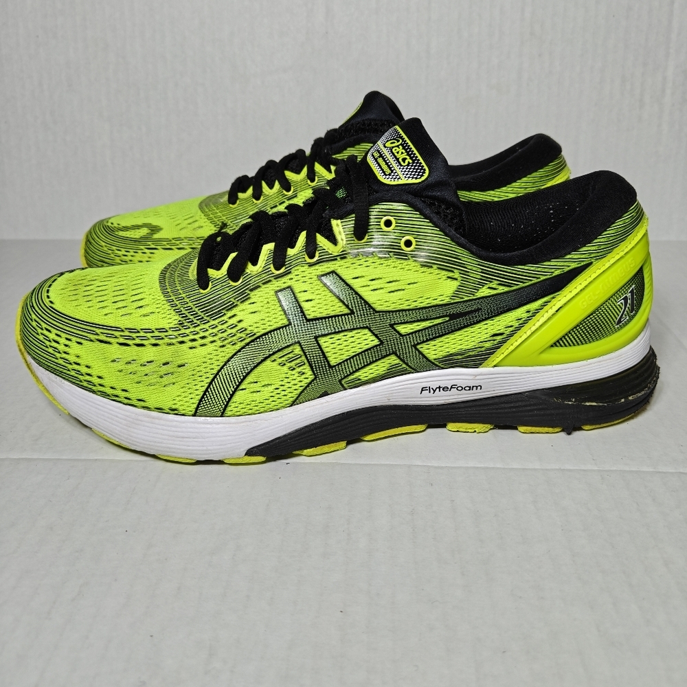 Asics Gel-Nimbus 21 Safety Yellow Active Running Training Sneaker Men's Shoes 11